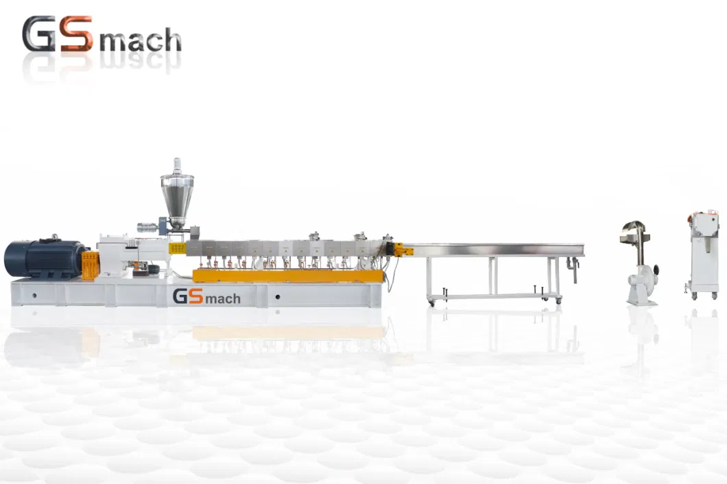 CaCO3 Filler Masterbatch Making Machine Double Stage Extruder Machinery Plastic Granule Machine