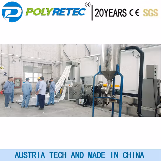 Waste Consumer Plastic Hdldpe PP Bottles Films Woven Bags Recycling Washing Machine