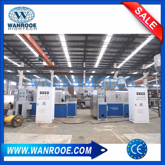 Waste Plastic PP/PE Film Recycling Screw Drying Squeezing Pelletizing Machine