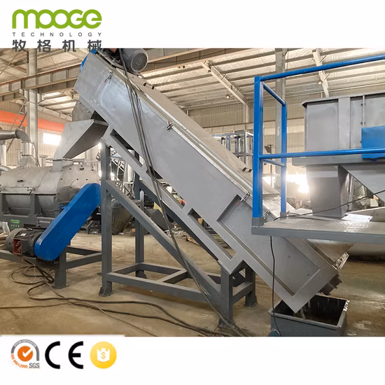 Waste Plastic HDPE LDPE PP PE PET Bottle Flakes Film Woven Bags Crushing Washing Recycling Line Pelletizing Plant Granulator Granulation Machine