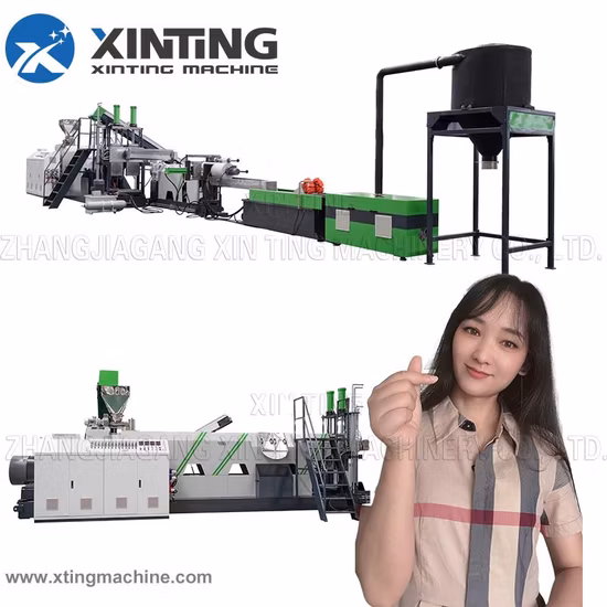 Waste Pet/HDPE/LDPE/PP/PE Bottles Films Woven Bags Plastic Recycling Pelletizing/Granulator/Granulation/Flakes Scrap Crushing Washing/Squeezing Shredder Machine